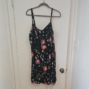 Old Navy Black Floral Dress